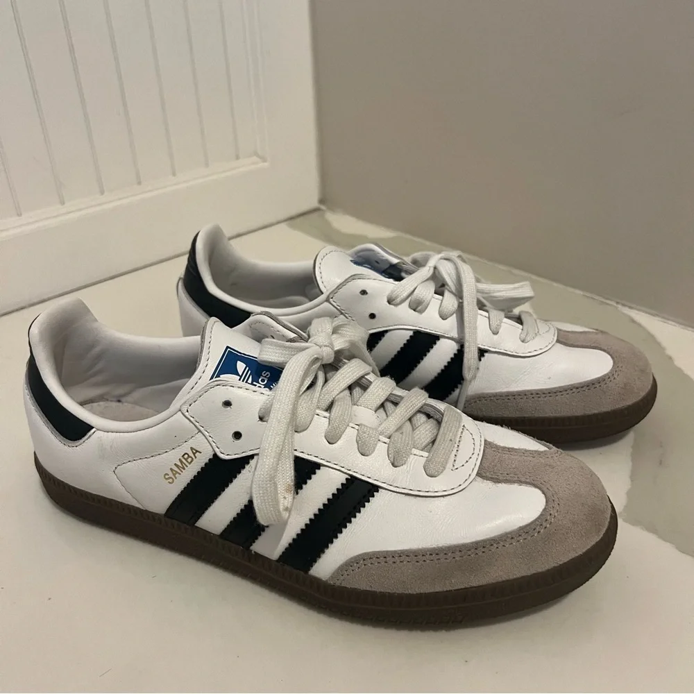 Adidas Samba OG White Black – Classic Leather – Women’s [7.5] – Retro Sneaker